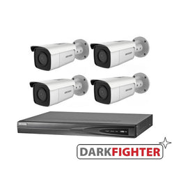 4 x  Hikvision 6MP DarkFighter Bullet Outdoor Camera Kit