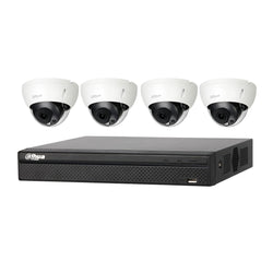 DKD844 Dahua 4CH CCTV Kit Installed - 4 x 8MP Dome IPC + NVR