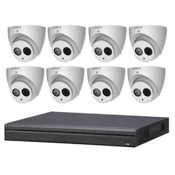 DKT688 Dahua 8CH CCTV Kit Installed - 8 x 6MP Turret IPC + NVR